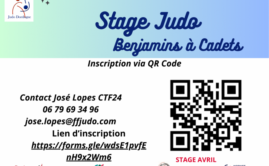 STAGE JUDO AVRIL